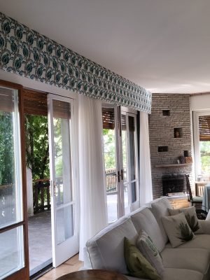 Tende mantovane pannelli foderati con tessuto