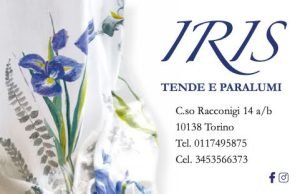 biglietto visita iris tende e paralumi torino