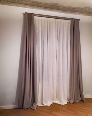 tenda in lino oscurante