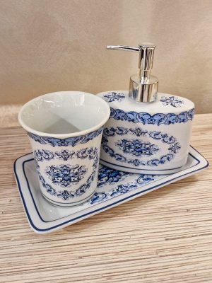portaspazzolino e dispenser bagno ceramica