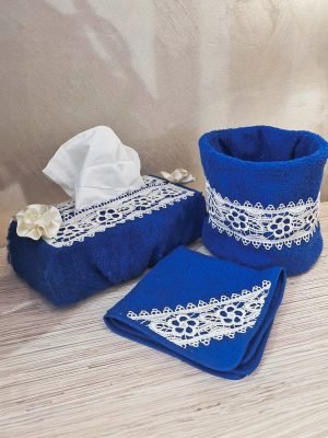 set da bagno tessuto artigianale