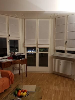 tende a pacchetto steccato bianche