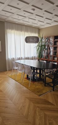 lampada ovale nera soggiorno