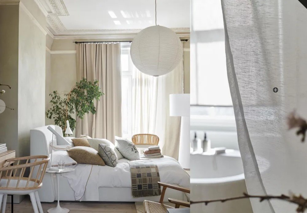 tessuti per tende in lino