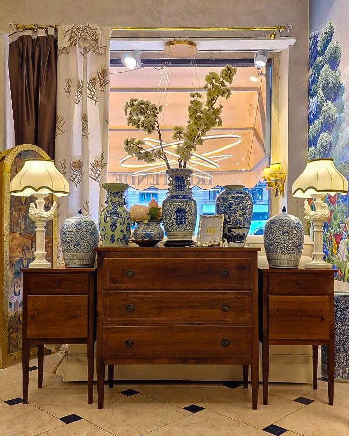 giare porcellana bianco blu Torino