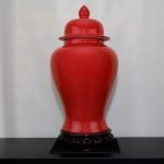vaso lampada rosso