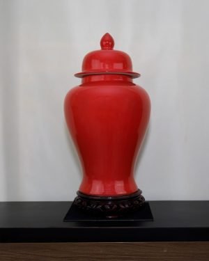 vaso lampada rosso
