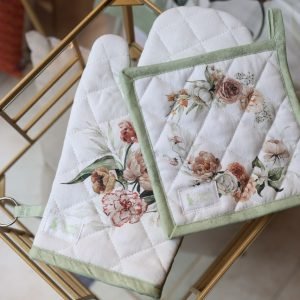 Guantone e presina in cotone presine primaverili