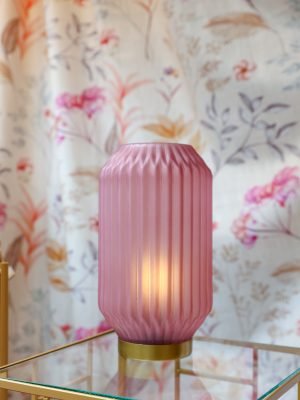 Lampada a led rosa opaco